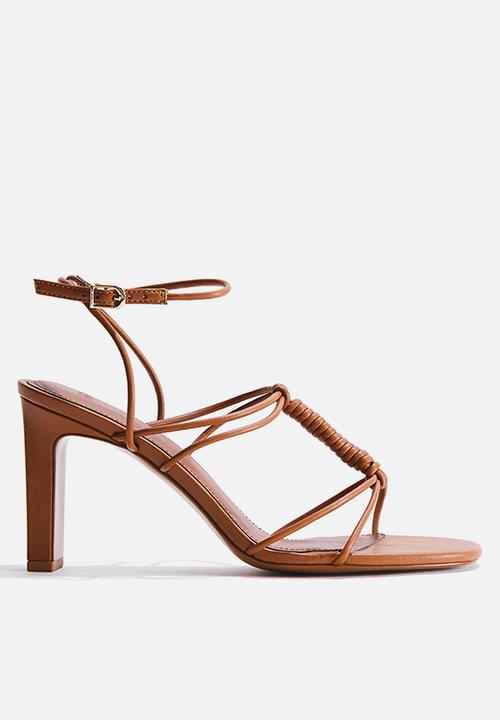 H&M - Heeled strappy sandals - brown