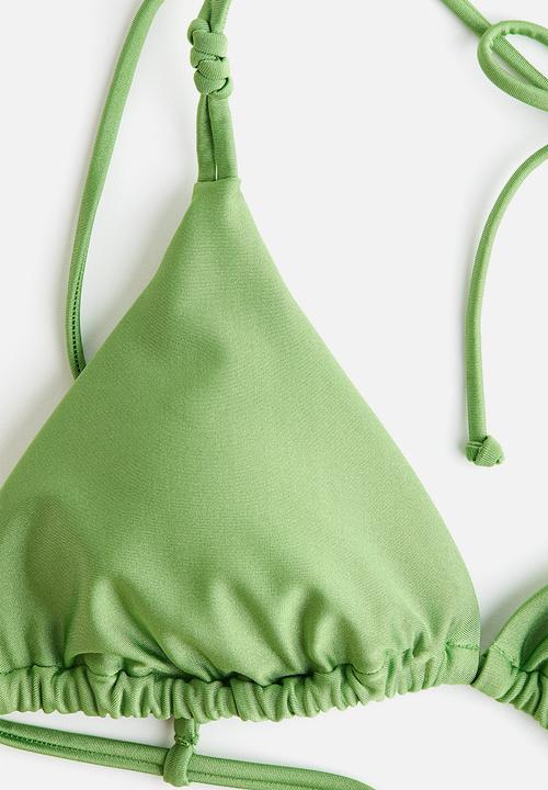 H&M - Padded triangle bikini top - green