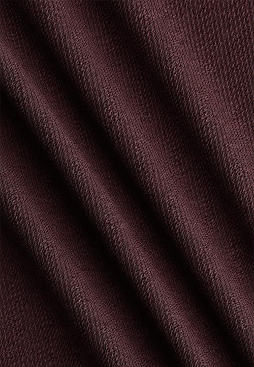 H&M - Ribbed T-shirt - dark brown
