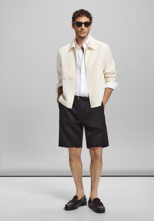 MANGO - Jacket Raven - Offwhite