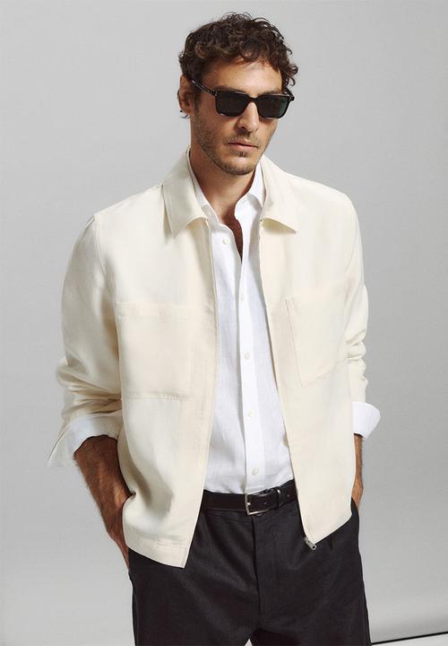 MANGO - Jacket Raven - Offwhite