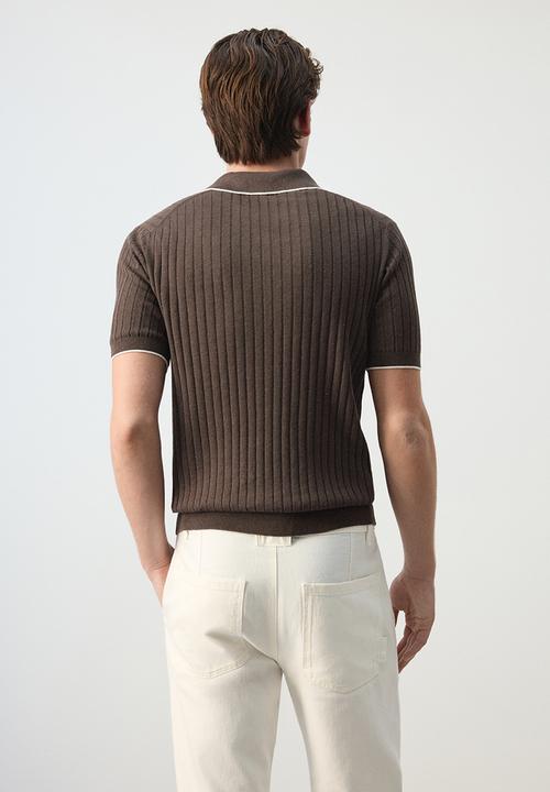 MANGO - Poloshirt Orion - Brown