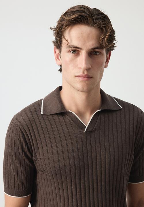 MANGO - Poloshirt Orion - Brown