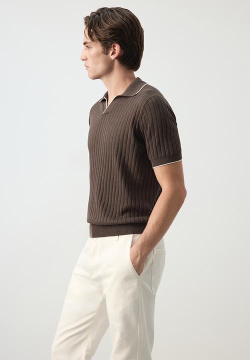 MANGO - Poloshirt Orion - Brown