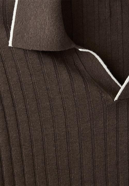 MANGO - Poloshirt Orion - Brown