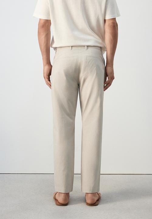 MANGO - Trousers Jon - Camel
