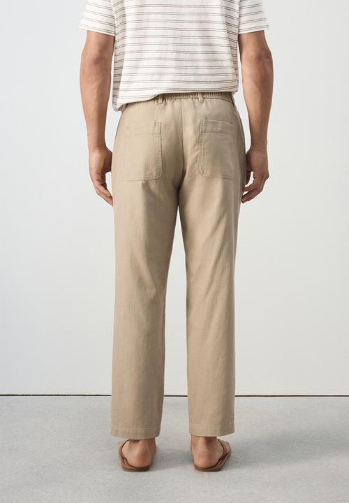 MANGO - Trousers Onix - Beige