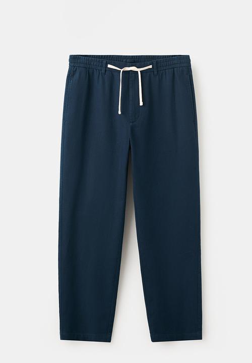 MANGO - Trousers Onix - Navy