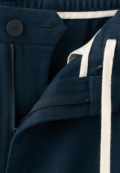 MANGO - Trousers Onix - Navy