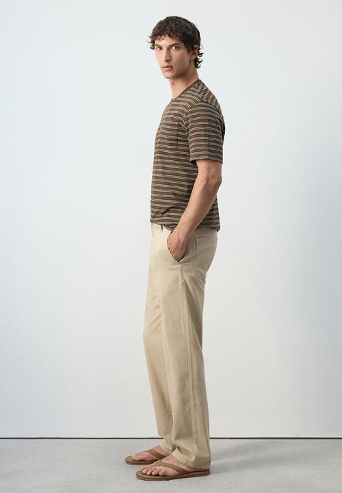 MANGO - Jeans Sandy - Beige