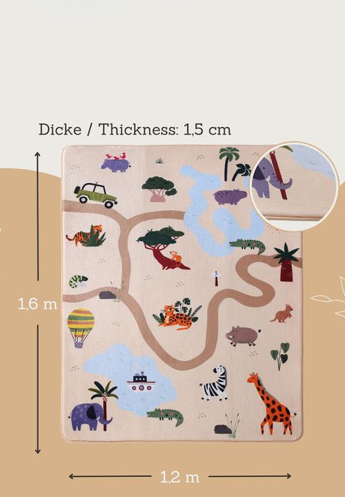 Hakuna Matte - CloudSoft Play Mat Carpet - Safari