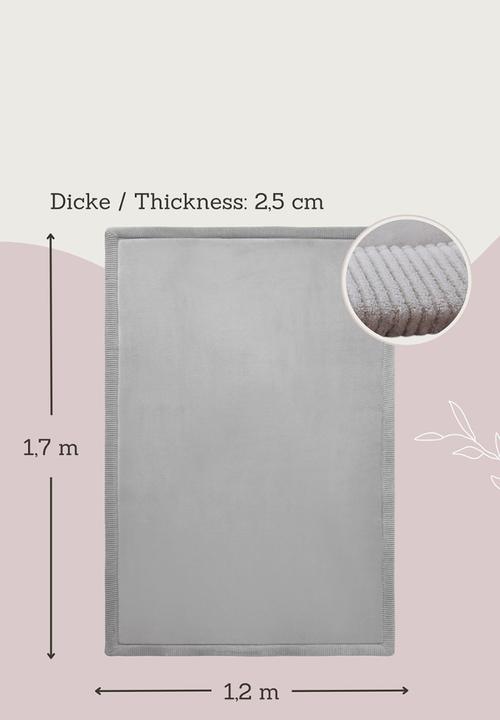 Hakuna Matte - CloudSoft Play Mat Carpet  -  Mid Grey