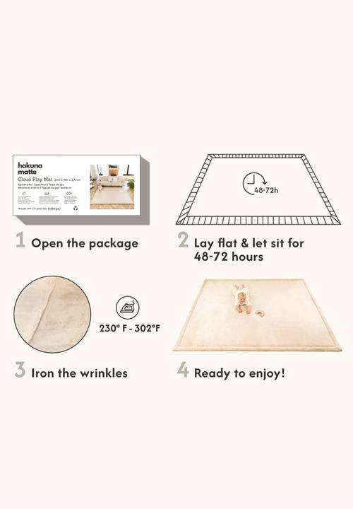 Hakuna Matte - CloudSoft Play Mat Carpet - Mocha