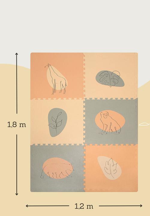 Hakuna Matte - XXL Foam Puzzle Play Mat - Jungle Sunset
