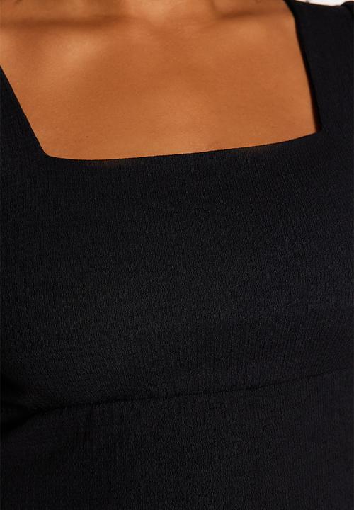 Trendyol - Plus slit knitted dress - black