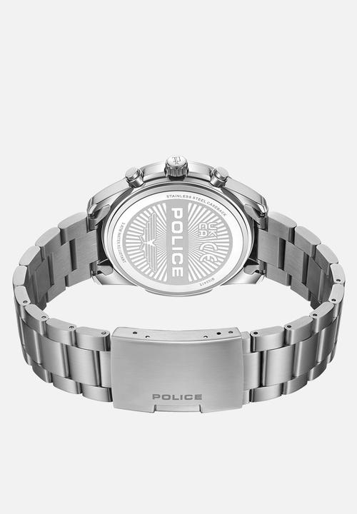 Police - Steel Case Blue Dial Stainless Steel Strap - Blue & Silver