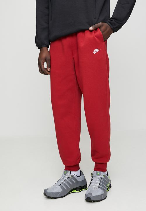 Nike - NSW Club BB Jogger - Tough Red/White