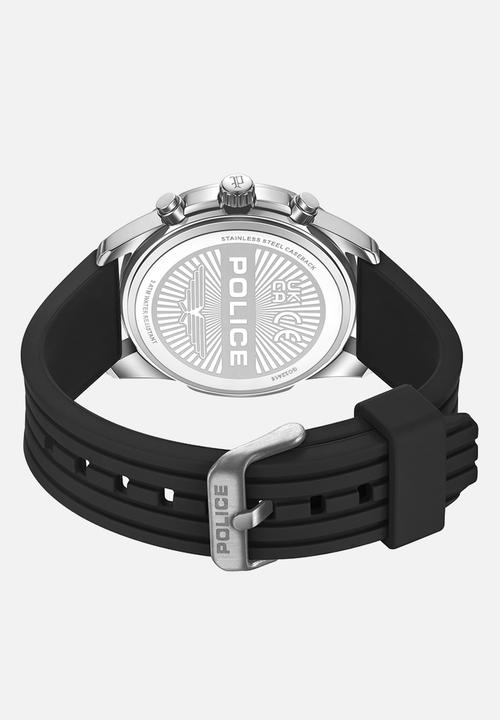 Police - Steel Case Green Dial Black Silicone Strap - Green