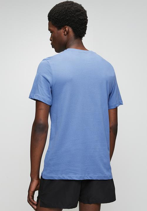Nike -  Dri-FIT  Fitness/Training T-Shirt - Indigo Storm/White