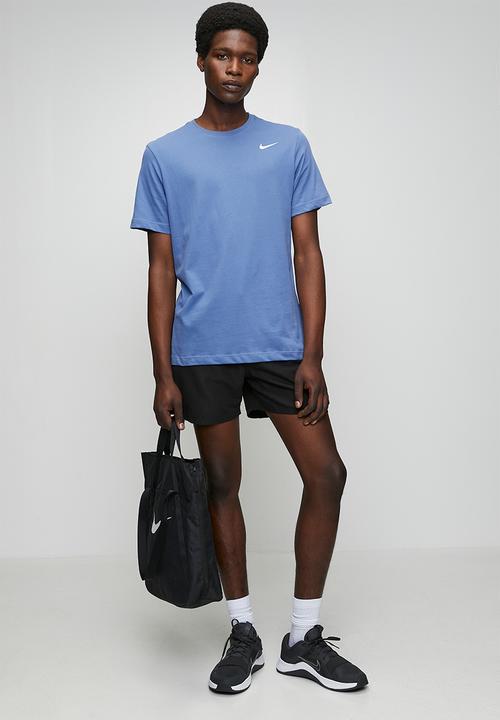 Nike -  Dri-FIT  Fitness/Training T-Shirt - Indigo Storm/White