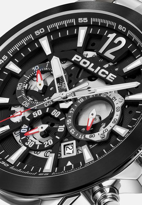 Police - Steel Case Dial Steel Strap - Black & Silver