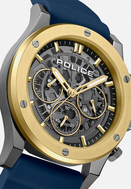 Police - IP Gun Case G Ring Silicone Strap - Blue
