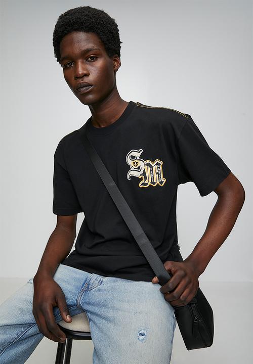 Steve Madden - Mens Levin Crew Neck T-Shirt - Black