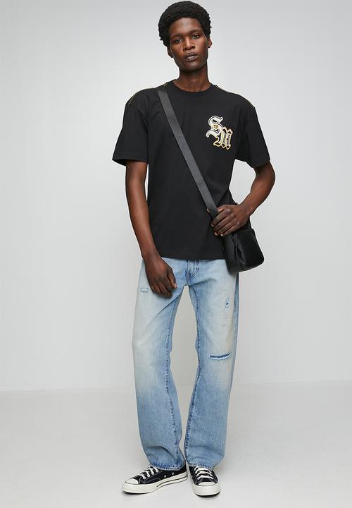 Steve Madden - Mens Levin Crew Neck T-Shirt - Black
