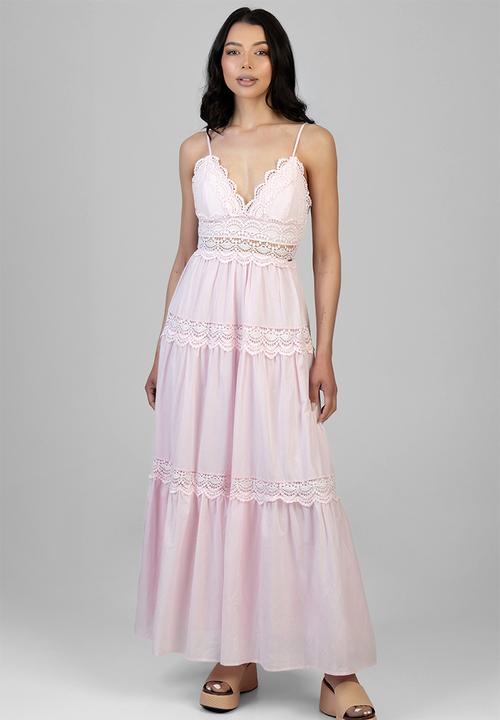 SISSY BOY - Aurelia Tiered Maxi Dress - Baby Pink