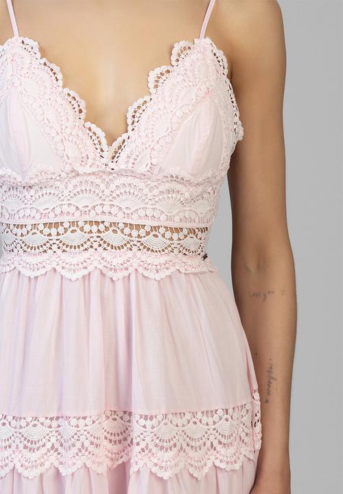 SISSY BOY - Aurelia Tiered Maxi Dress - Baby Pink