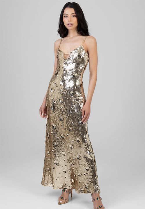 SISSY BOY - Golden Goddess Maxi Dress - Gold