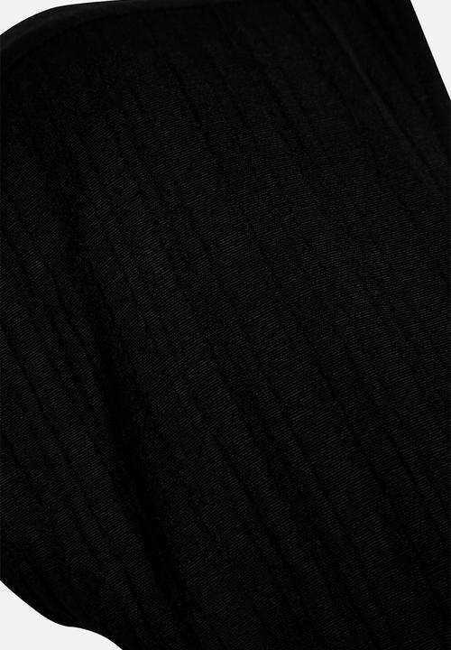 Trendyol - Linen-Blend Cut-Out Detail Beach Mini Dress - Black