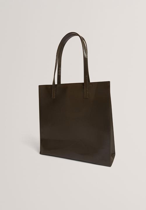 Ted Baker - Crinkon Crinkle Large Icon Bag - Mid-Grey