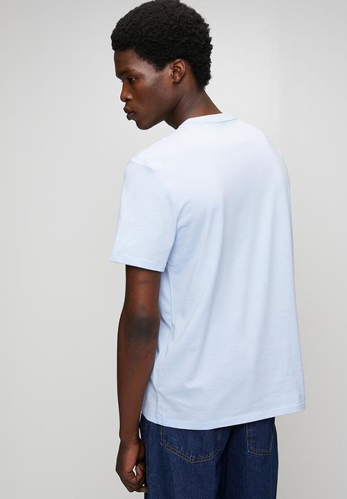Calvin Klein - Ss 30s distress monogram graphic tee - breezy blue