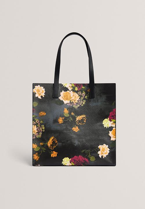 Ted Baker - Opicon: Floral Printed Large Icon - Black