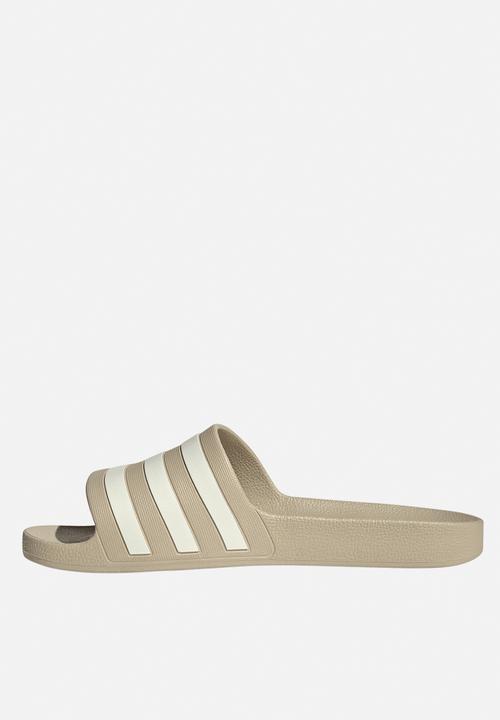 adidas Originals - Adilette Aqua - Khaki Three/Off White/Off White