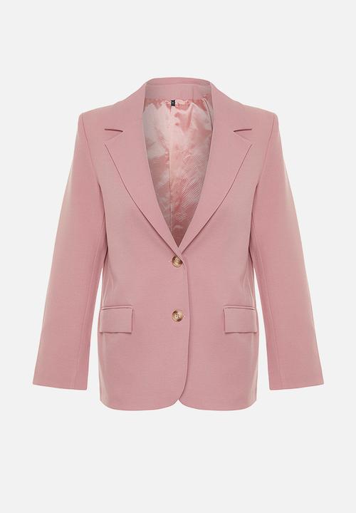 Trendyol - Limited Edition Regular Lined Blazer - Pink