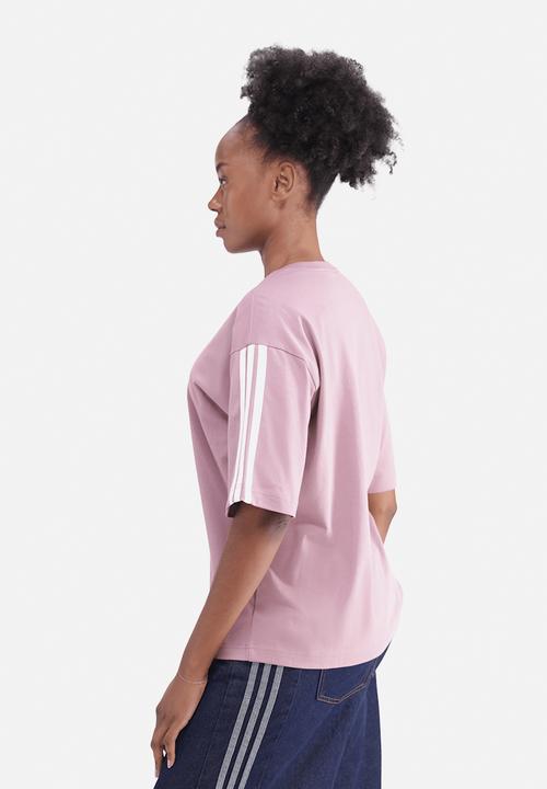 adidas Performance - W 3S Sj Bf T - Magic Mauve / White