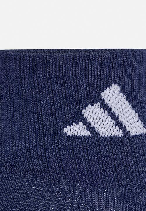 adidas Performance - C ESS ANK 3-Pack - Dual Indigo/dark grey heather/dark blue/white