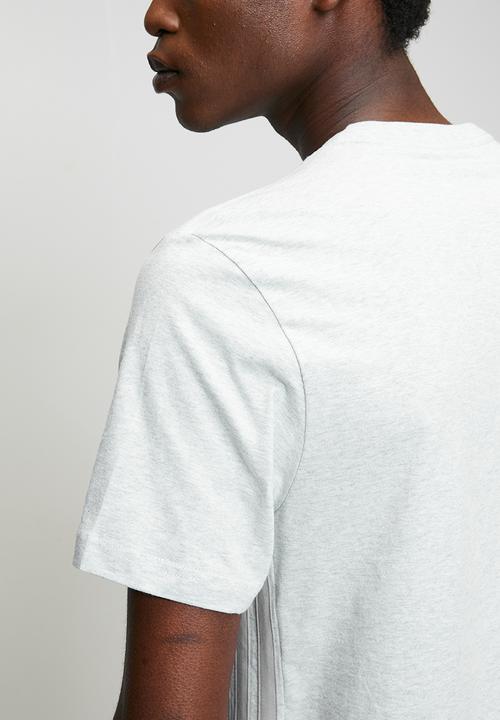 adidas Performance - 3-Stripe SJ Tee  - light grey heather/Mgh solid grey