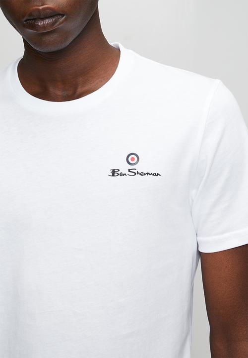 Ben Sherman - Essential Tar Prnt Crew Tee Shirt - White