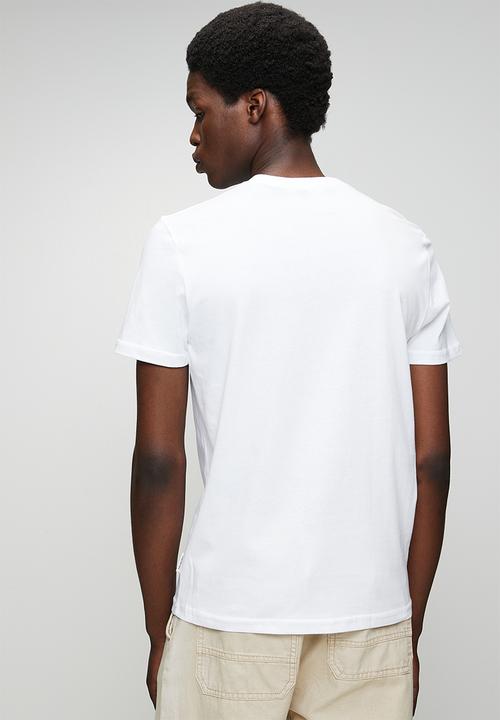 Ben Sherman - Essential Tar Prnt Crew Tee Shirt - White