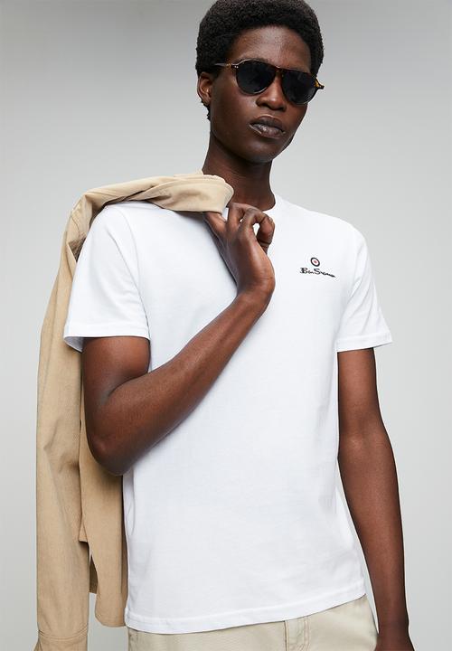 Ben Sherman - Essential Tar Prnt Crew Tee Shirt - White