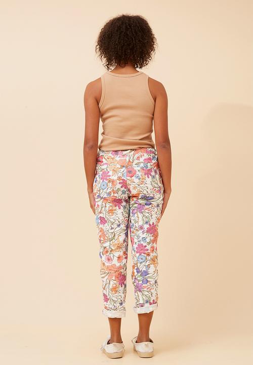 Stella Morgan - Pull On Printed Jogger With Creasing - Multi