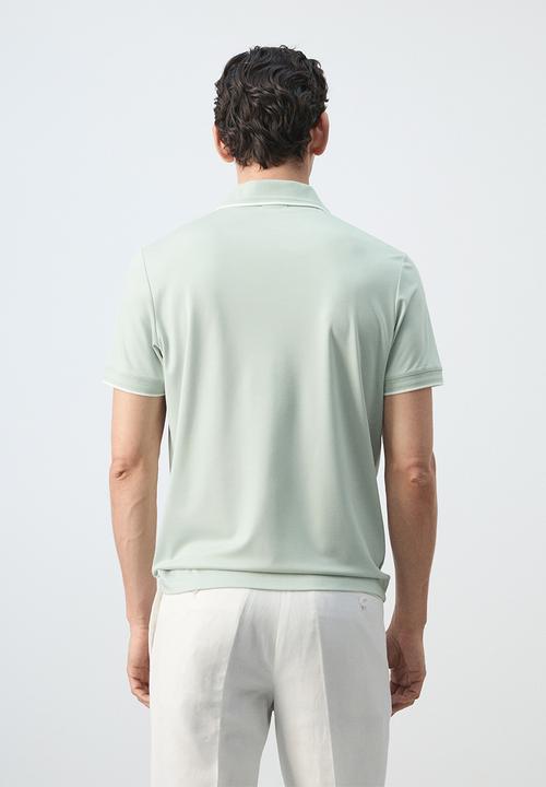 MANGO - Poloshirt Carlev - Pastel Green