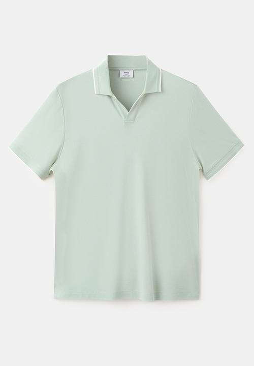 MANGO - Poloshirt Carlev - Pastel Green