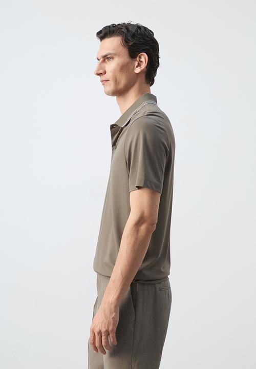 MANGO - Poloshirt Carleb - Light Brown