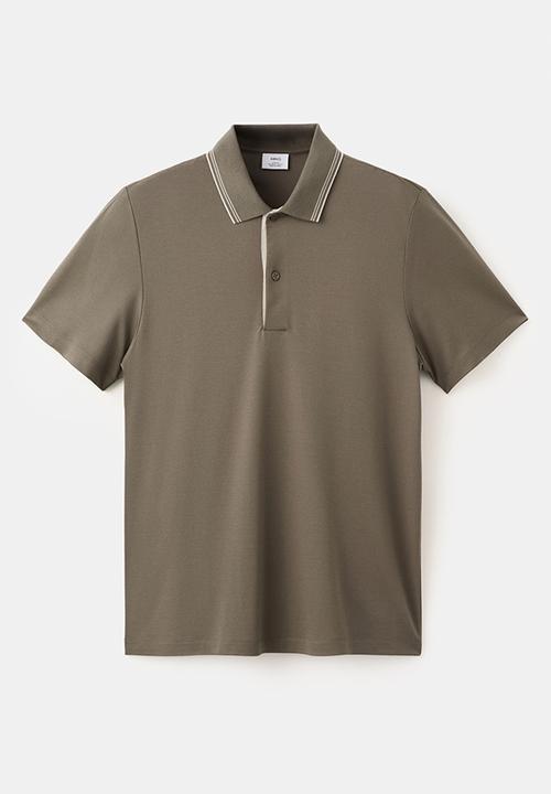 MANGO - Poloshirt Carleb - Light Brown