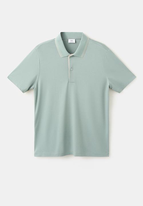 MANGO - Poloshirt Carleb - Bright Green
