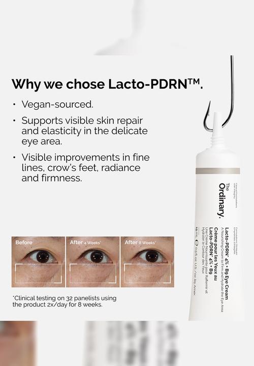 The Ordinary. - Lacto-PDRN* 4% + B9 Eye Cream 15ml